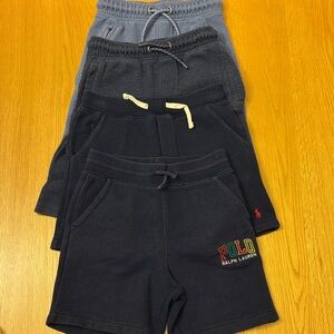 Set of 4 Boys Blue Fleece Shorts size 6